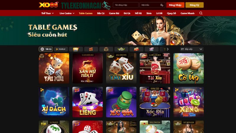 Nhà cái sở hữu hệ thống cá cược với quy mô lớn